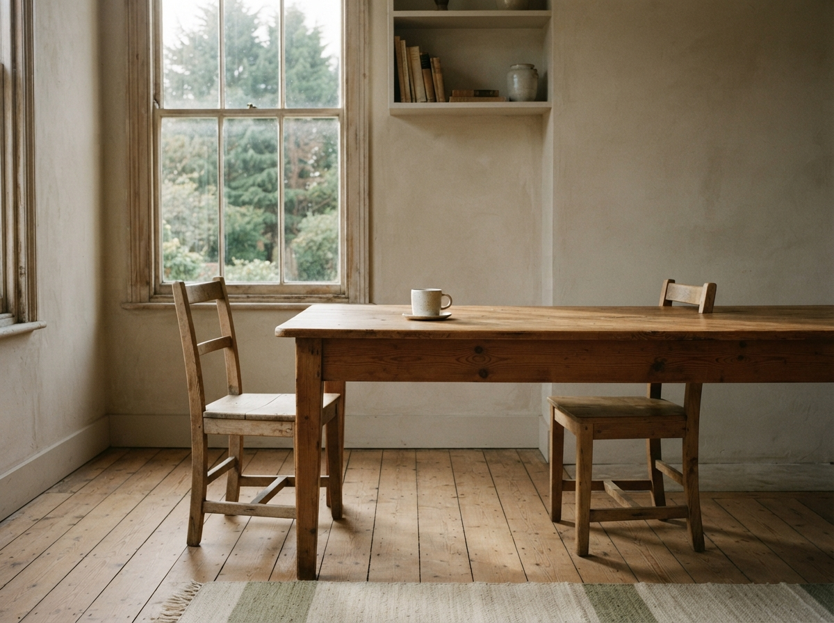 Still life in early-morning light — the materials the partnership works in.